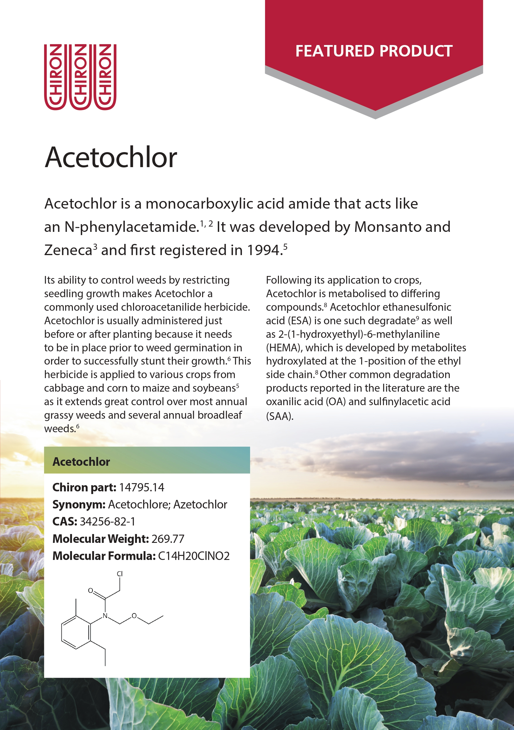 Featured product: Acetochlor