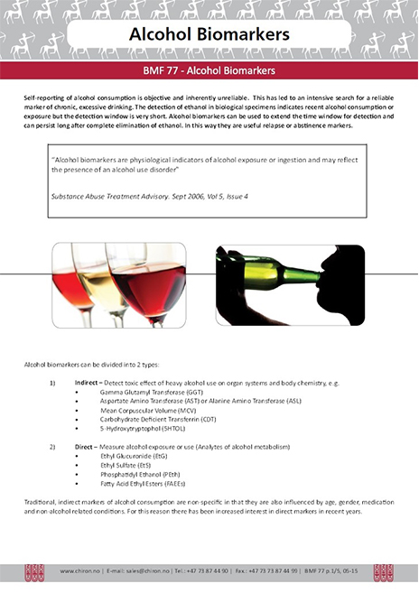 Alcohol Biomarker Standards