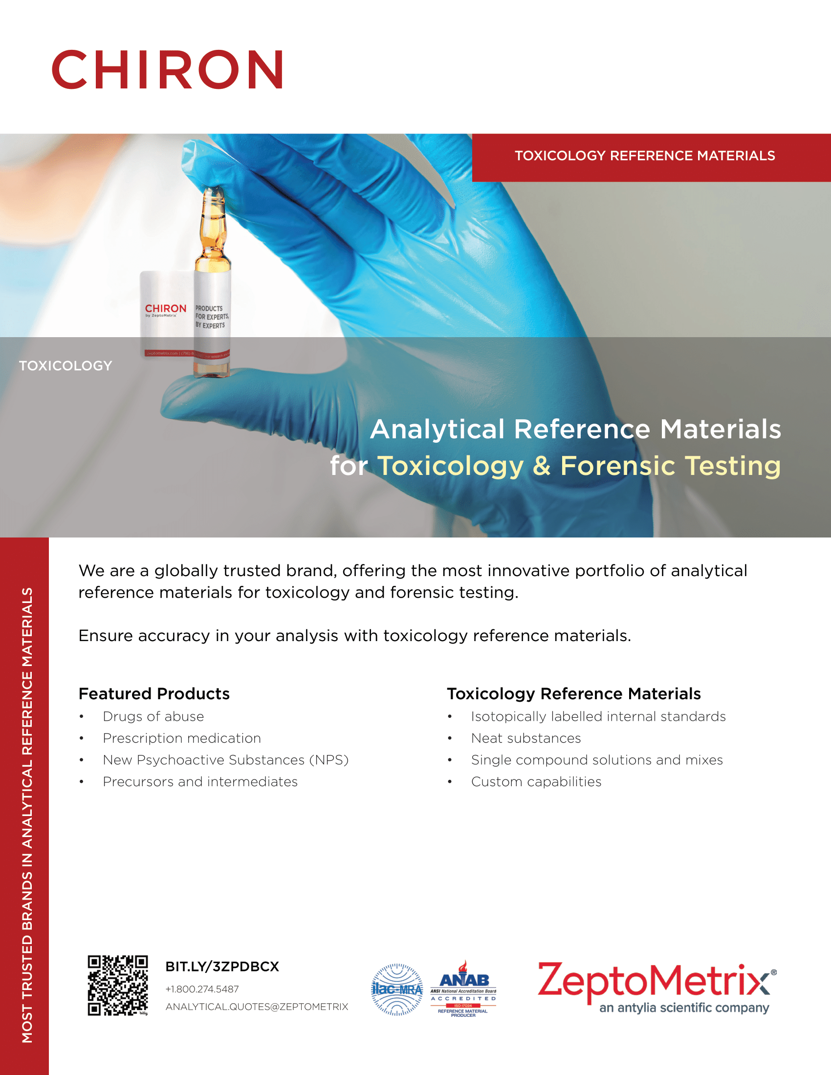 Toxicology Reference Materials Catalogue